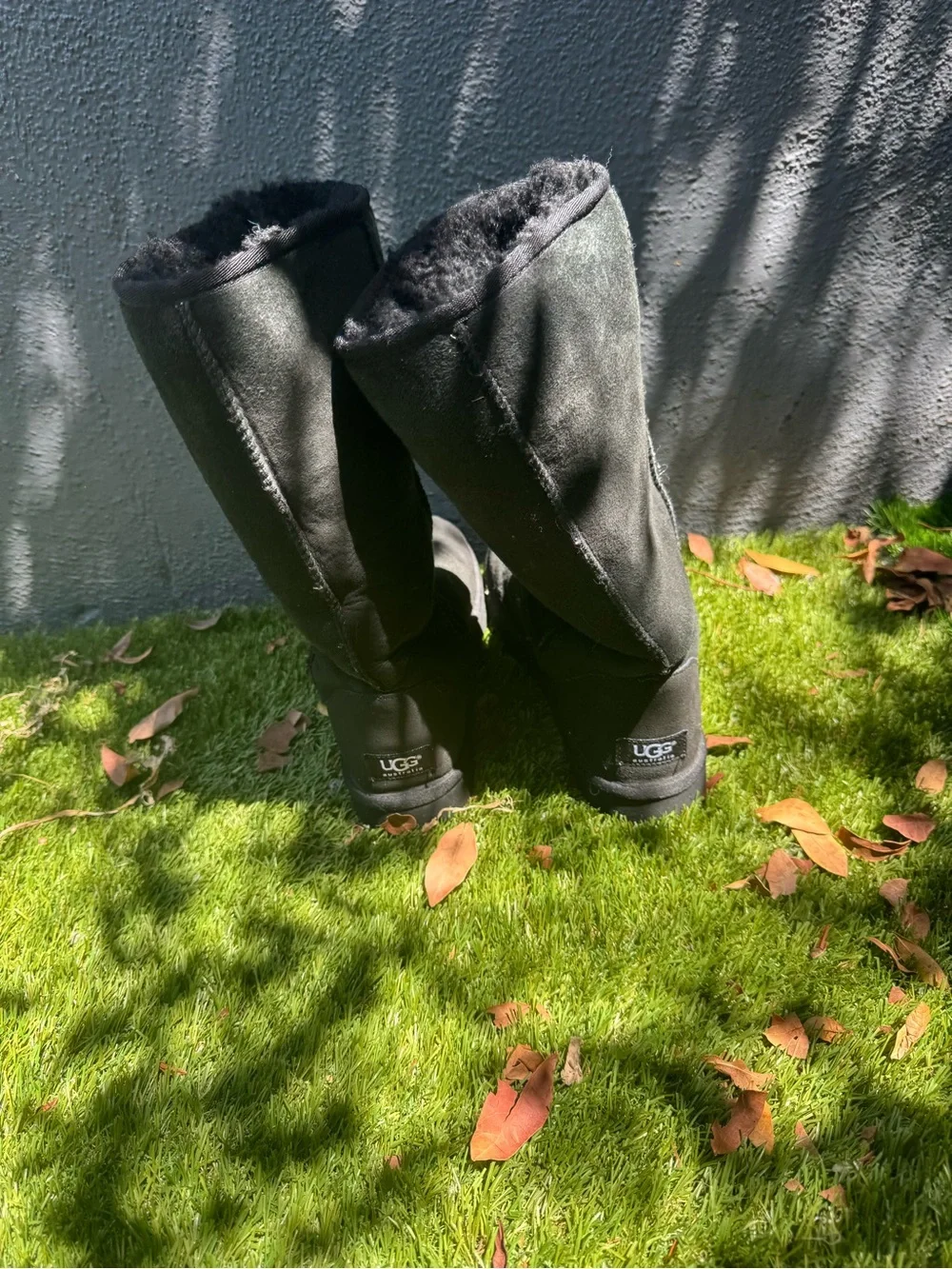 UGG Tall Classic Boots in Black Suede